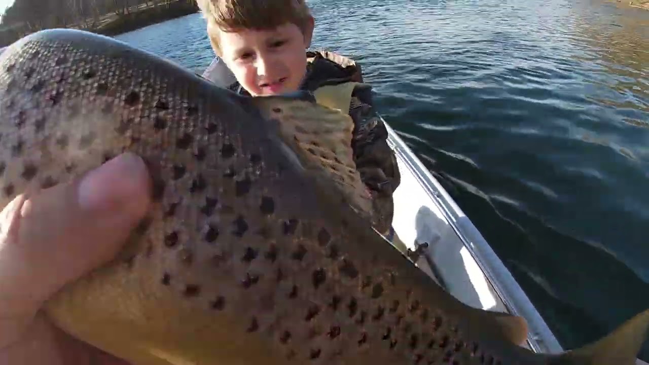 White River Fishing and Grandkids