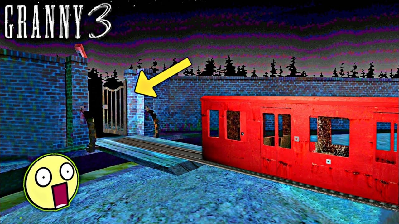 Granny 3 Escape By train But Through The Door🤯 جراني 3