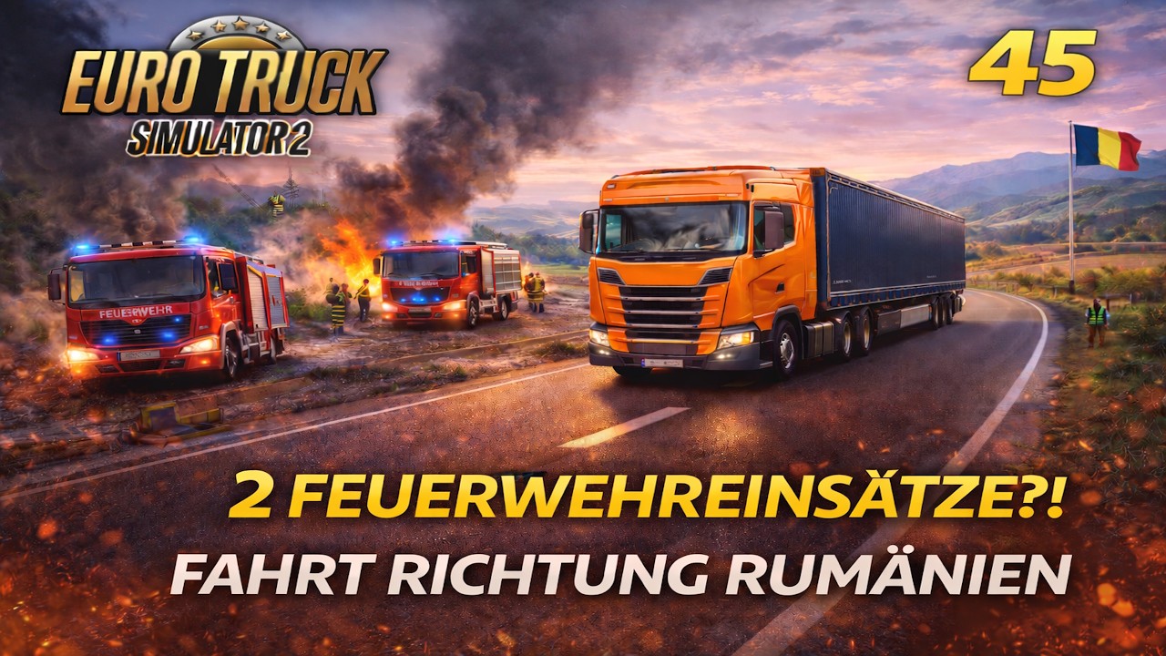 Euro Truck Simulator 2 #45: Chaos unterwegs – 2 Feuerwehreinsätze Richtung Rumänien