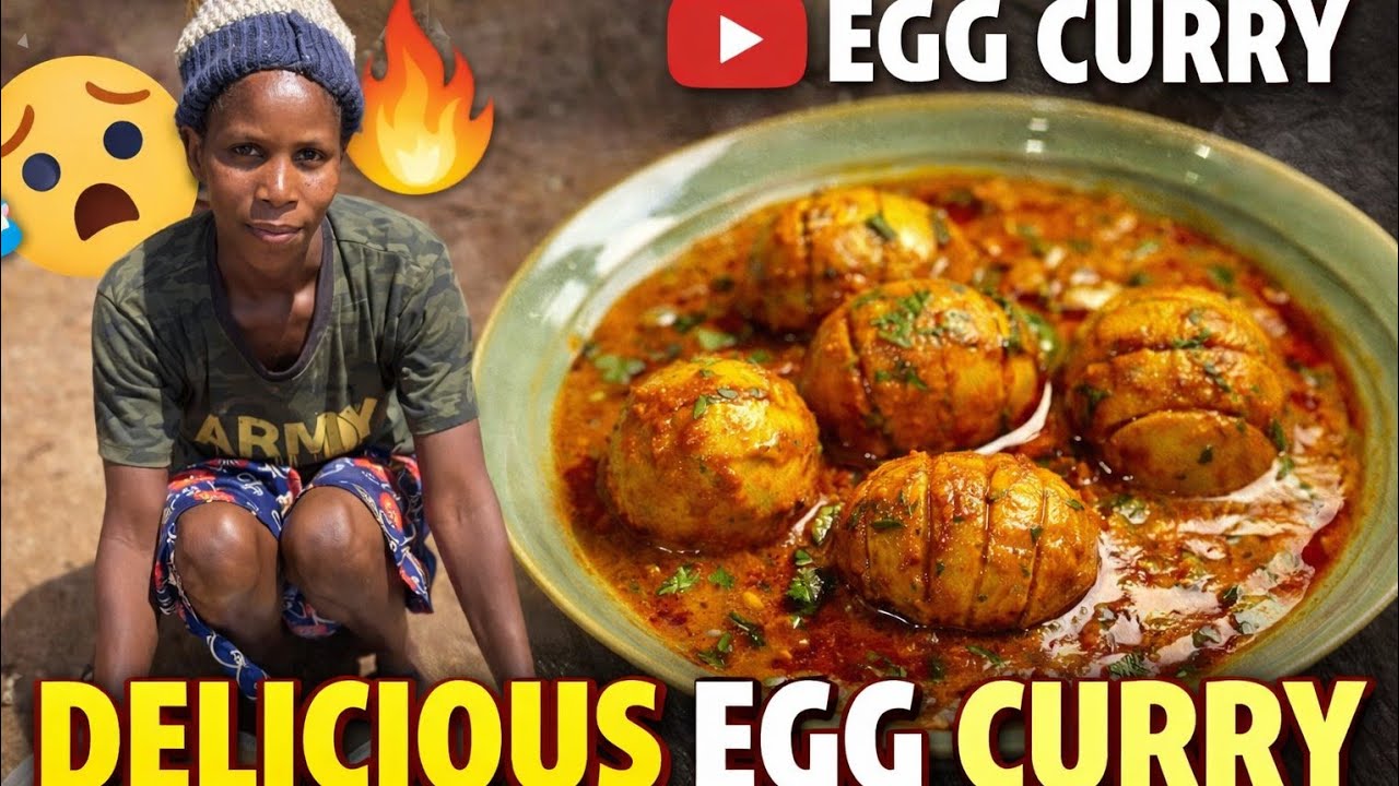 “African Village Cooking | Making Lunch for Kids (Eggs Curry, Cabbage & Brown Ugali)”#trending#viral