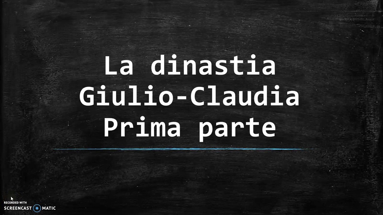 03 Dinastia Giulio-Claudia - Prima parte