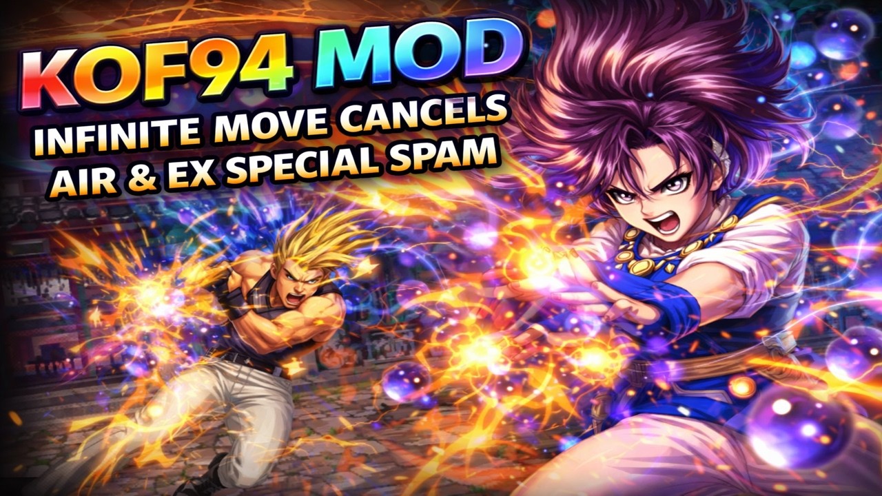 KOF '94 BROKEN MOD SHOWDOWN: Infinite Aerial Specials & Chaos Unleashed! [Athena VS Benimaru]