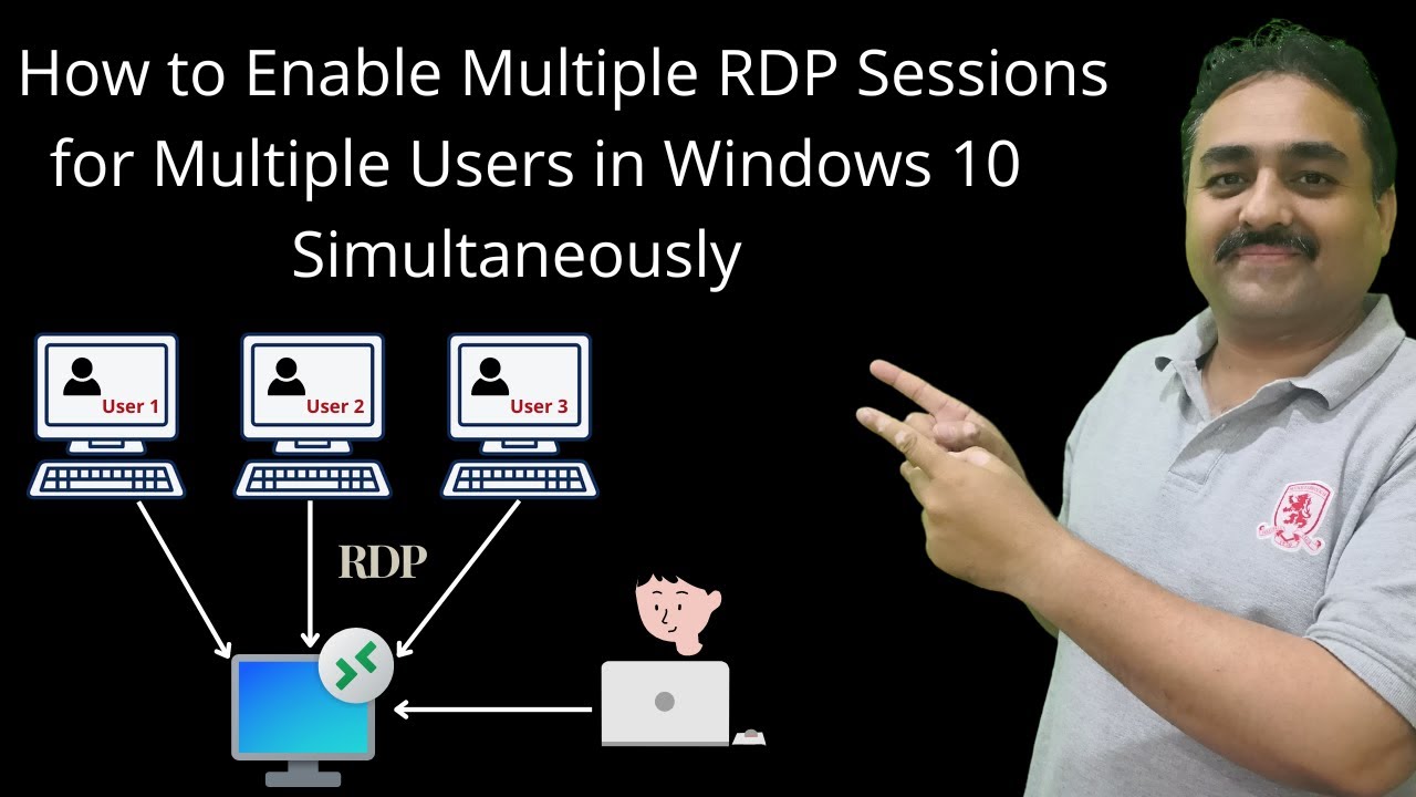 How to Enable Multiple RDP Sessions for Multiple Users Windows 10 Remote Desktop Connection