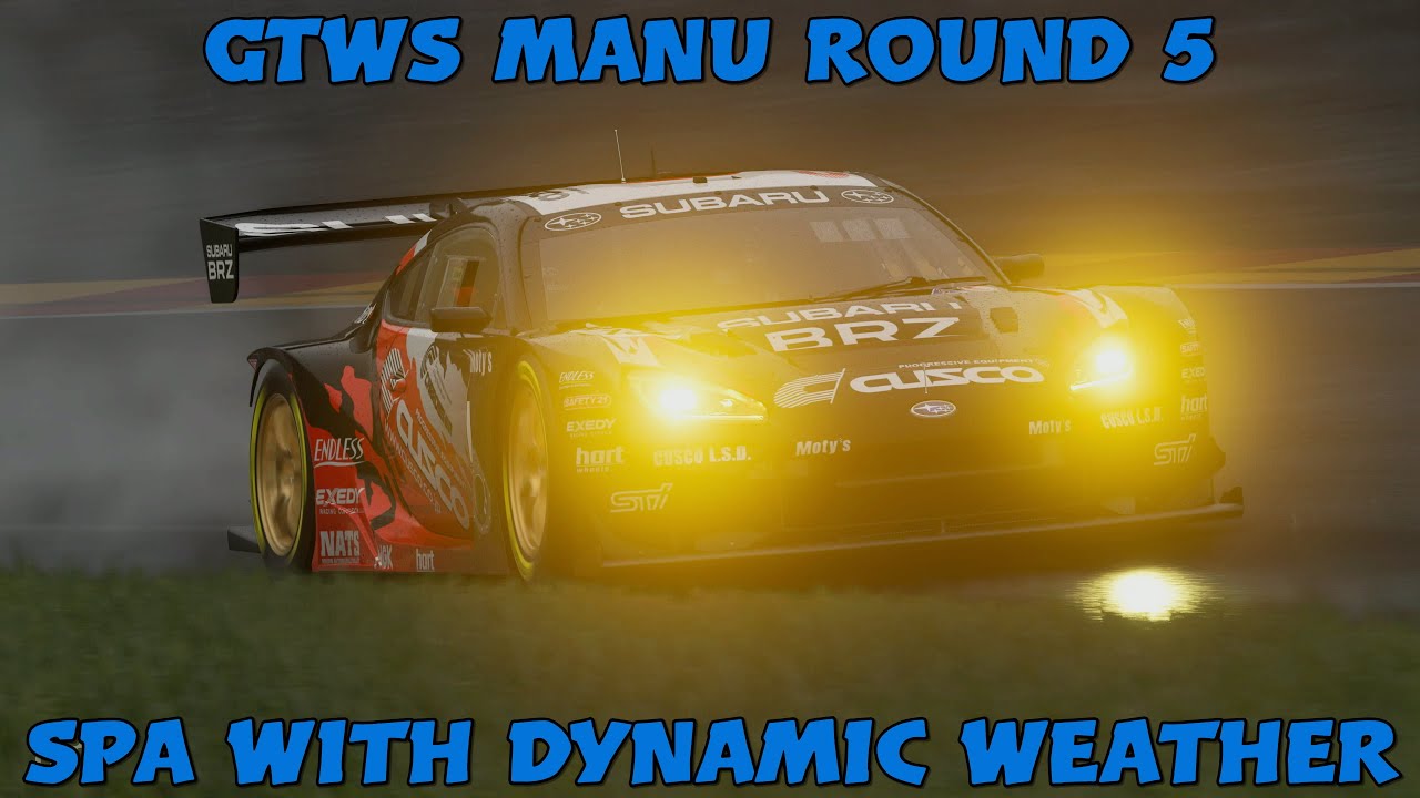 LIVE - GTWS Manufacturers Round 5 - Spa With Dynamic Weather - Pray For Rain - Gran Turismo 7
