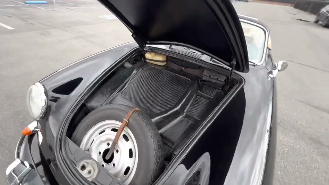 1964 Porsche 356C Cabriolet Black/Black - Video