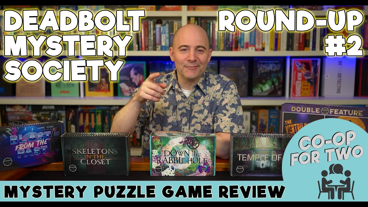 Deadbolt Mystery Society Roundup #2: A spoiler-free review and ranking of 5 more games