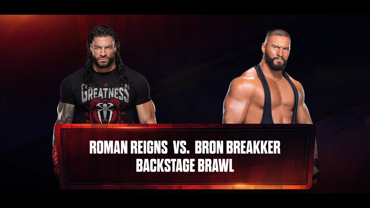 Roman Reigns vs Bron Breakker 💥 Backstage Brawl | WWE 2K PS5 Gameplay #wwe2k #wwe #ps5 #romanreigns