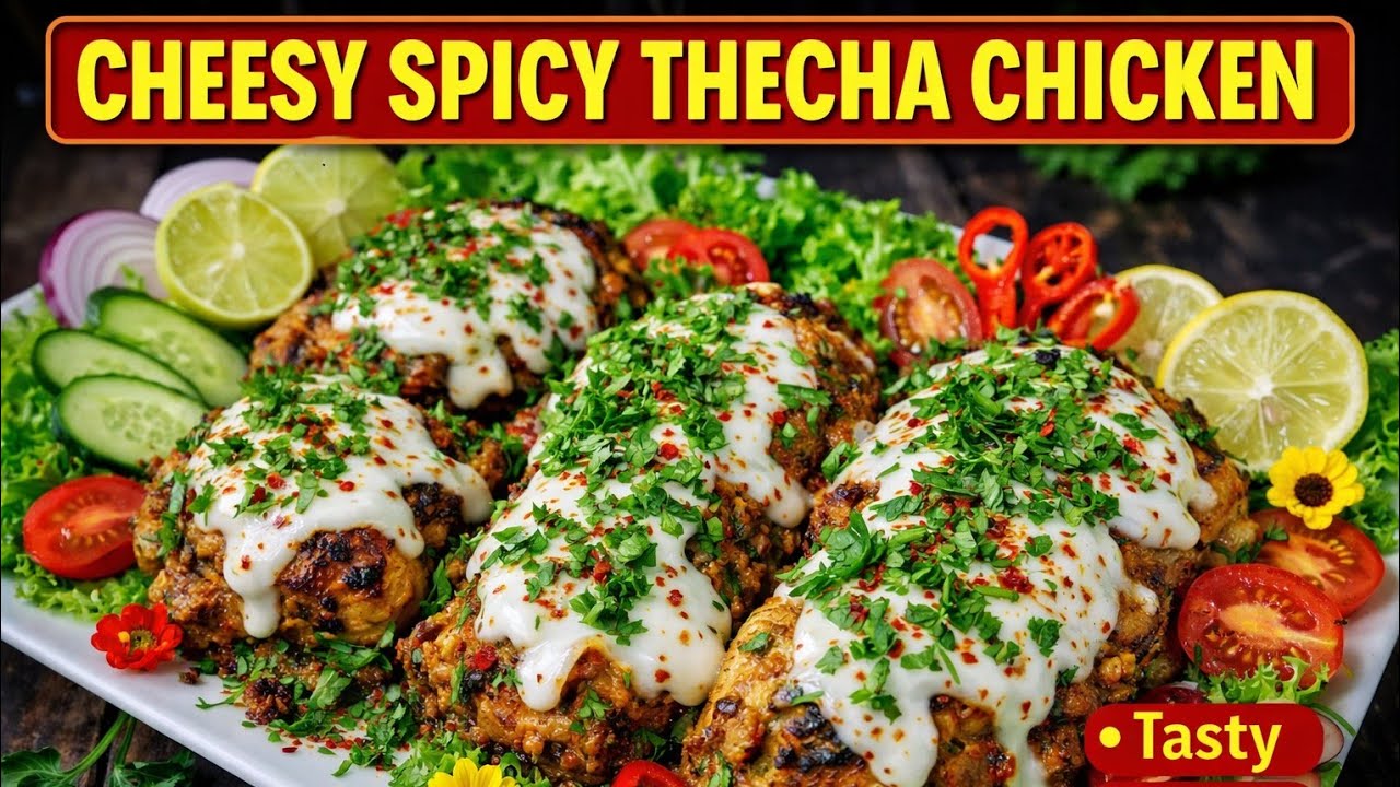 ठेचा चिकन चीज 🌶️ मस्त झणझणीत । Spicy thecha chicken 🍗 cheesy#indianfood #cok by FARZANA SHAH ❤️