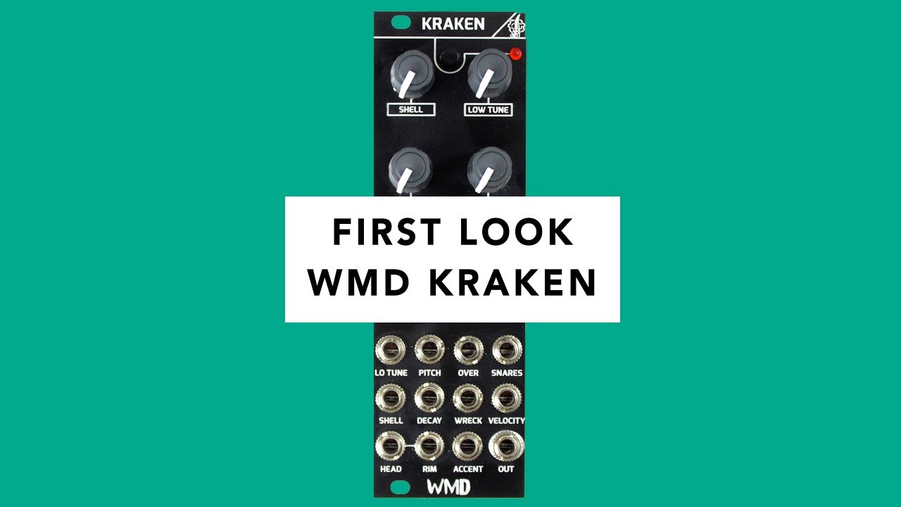 WMD Kraken Snare Synth Module - First Look (Tutorial, Demo & Jam)