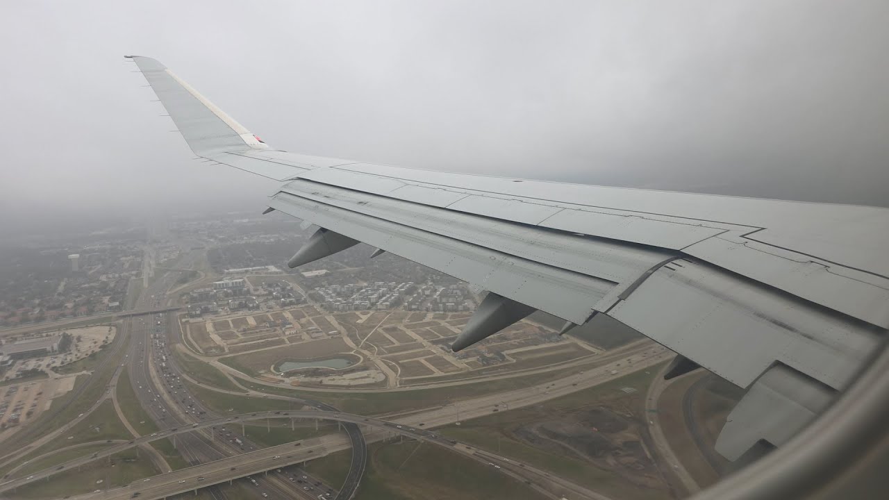 American Eagle Flight #3830 EMB 175 Landing in Dallas-Fort Worth, TX coming from El Paso, TX RWY 36L