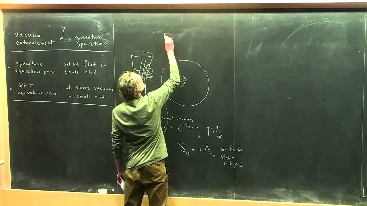 Ted Jacobson - Entanglement, equilibrium, and the Einstein equation