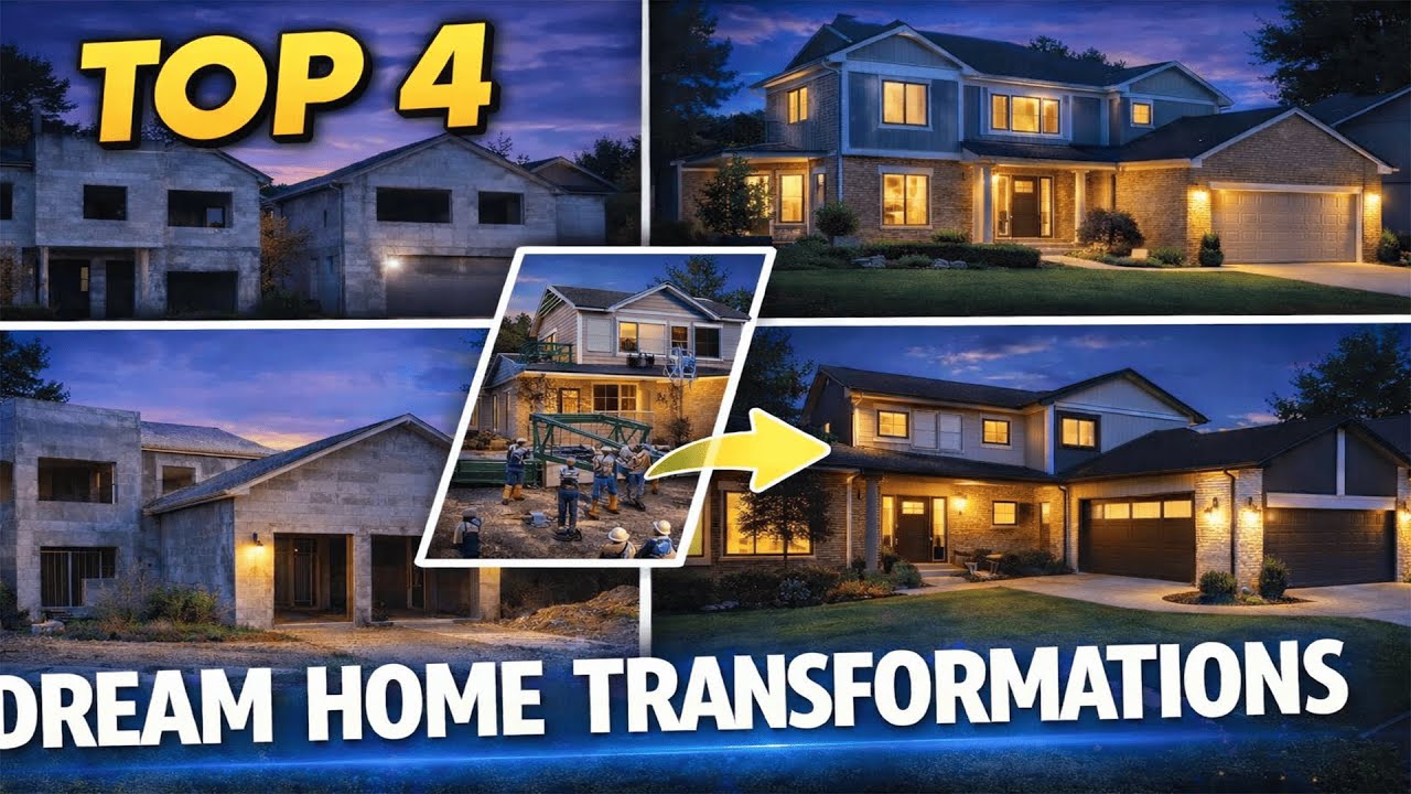 Top 4 Dream Homes: Complete AI-Generated Construction Timelapses & Stunning Transformations