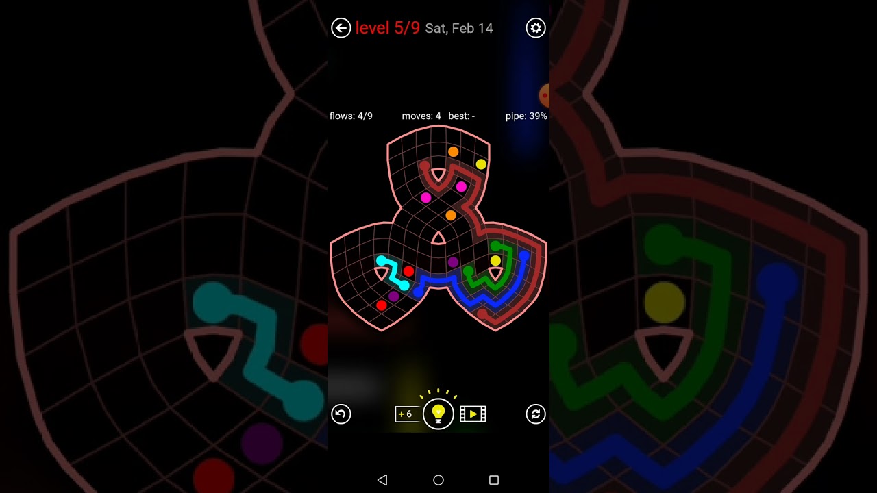 Flow Free Shapes Daily Puzzle 14-2-2026