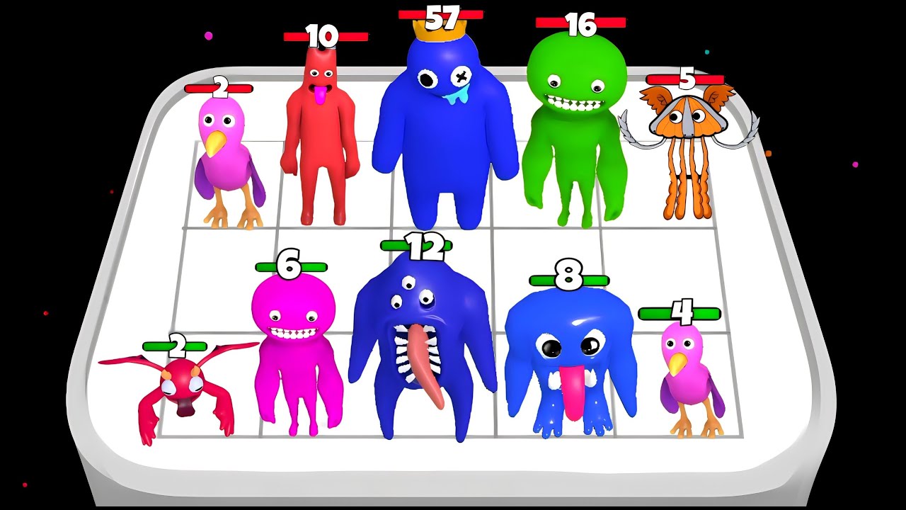 Merge Garden Monsters ' Rainbow Friends ' - Merge Simulator Battles