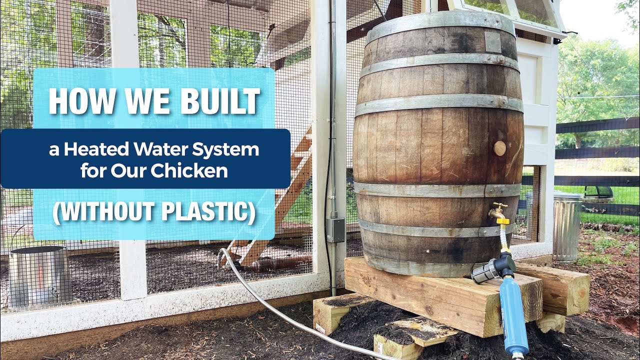 How We Built a Plastic-Free Chicken Waterer (That Requires Virtually No Maintenance)