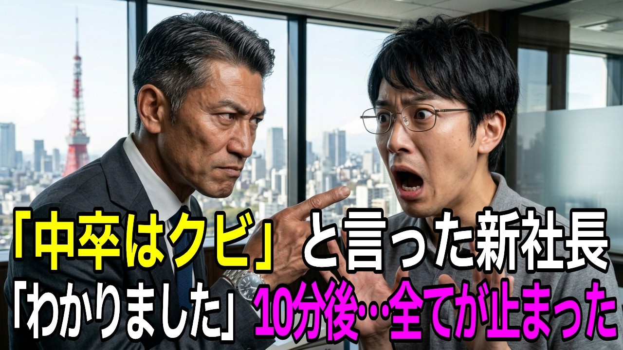 中卒の派遣社員はクビ。凄腕プログラマーと知らない新社長。「わかりました」職場から消えた結果、わずか10分後に全てを失う羽目にｗ