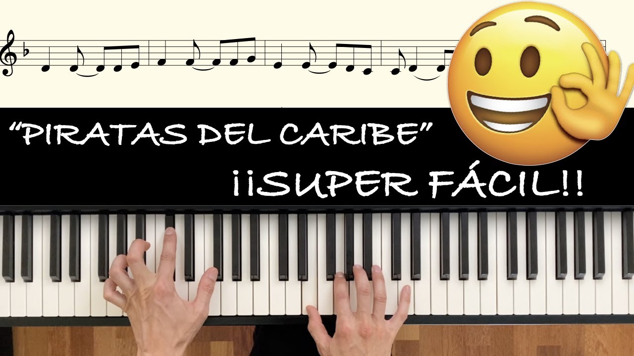 Piratas del caribe (SUPER FÁCIL) + Partitura gratuita [Tutorial para piano]