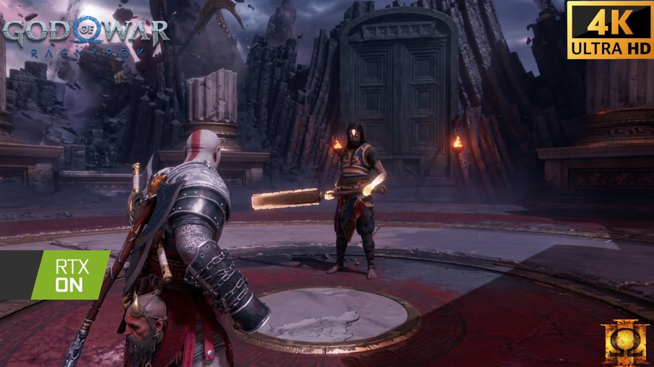 Zeus armor Vs Tyr - Boss Fight - God OF War Ragnarok - Kratos Vs Tyr