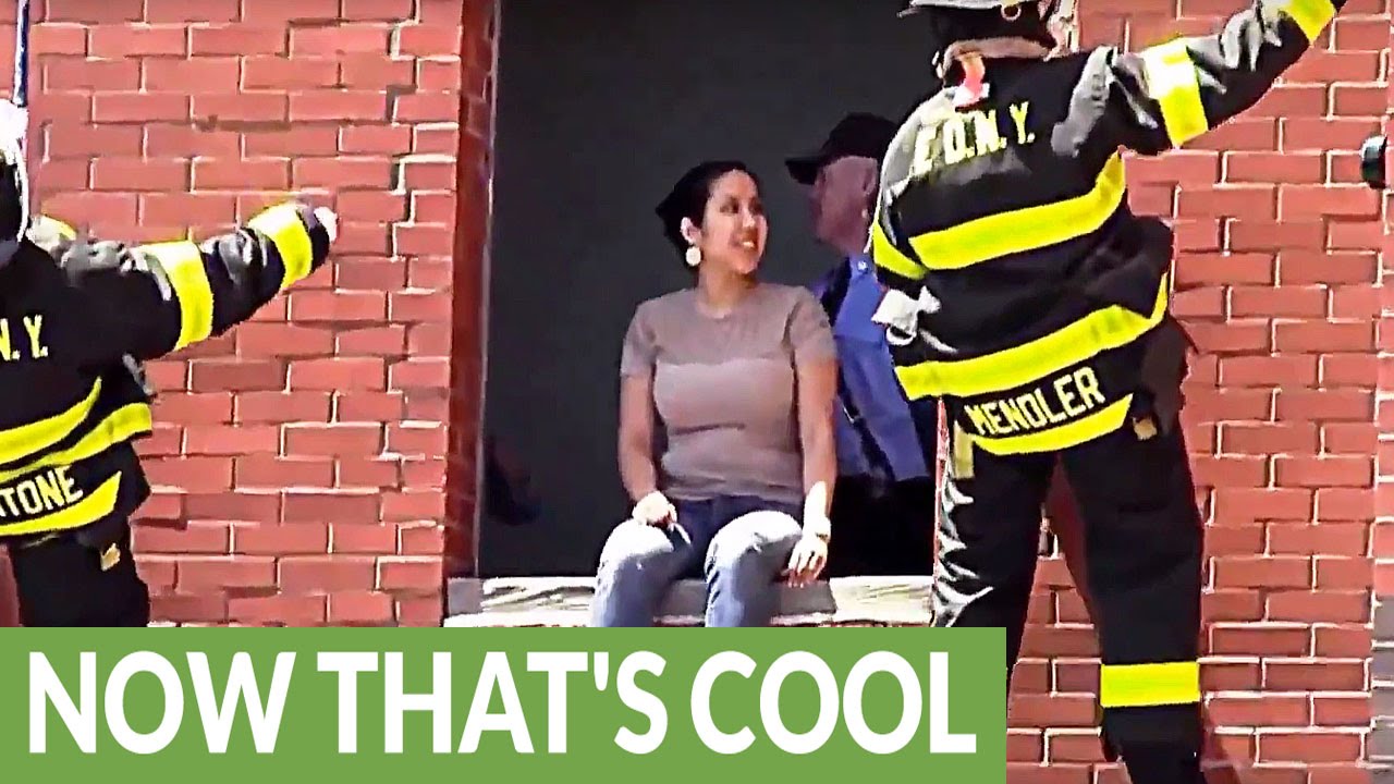 FDNY fireman shocks girlfriend with surprise marriage proposal