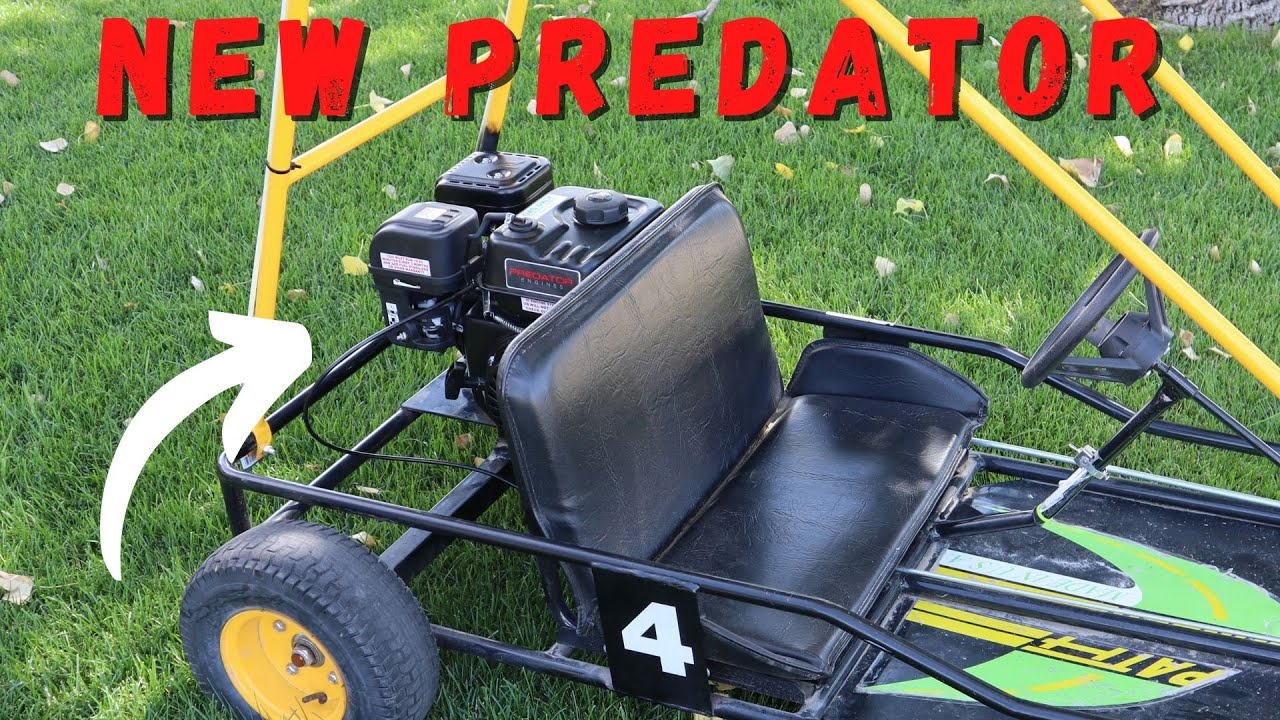 Замена двигателя для нового картинга Predator 212 Go Kart *Установка троса дроссельной заслонки*