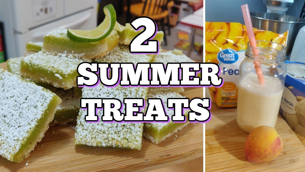 The Best Peach Milkshake & Lime Bars | 2 Cool Summer Treats
