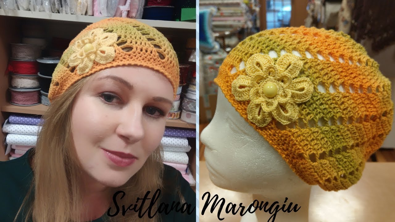 Tutorial Uncinetto : Cappellino leggero in cotone - lavorazione a spirare all'uncinetto