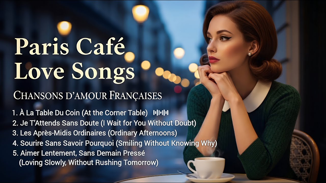Vintage Paris Café Love Songs | Soft French Romance | Cozy 1960s Chansons