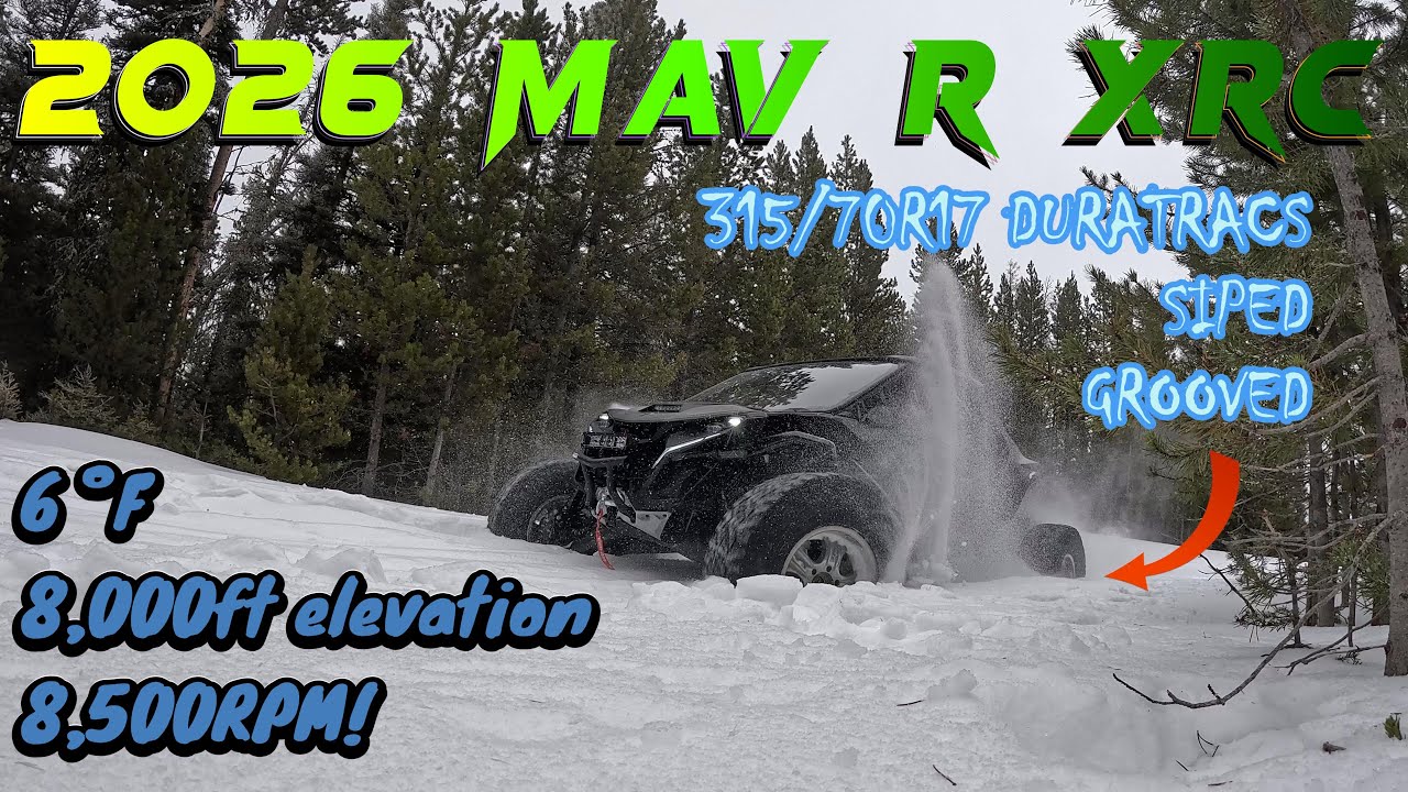 2026 MAV R COLD start @6° and custom snow DURATRACS!