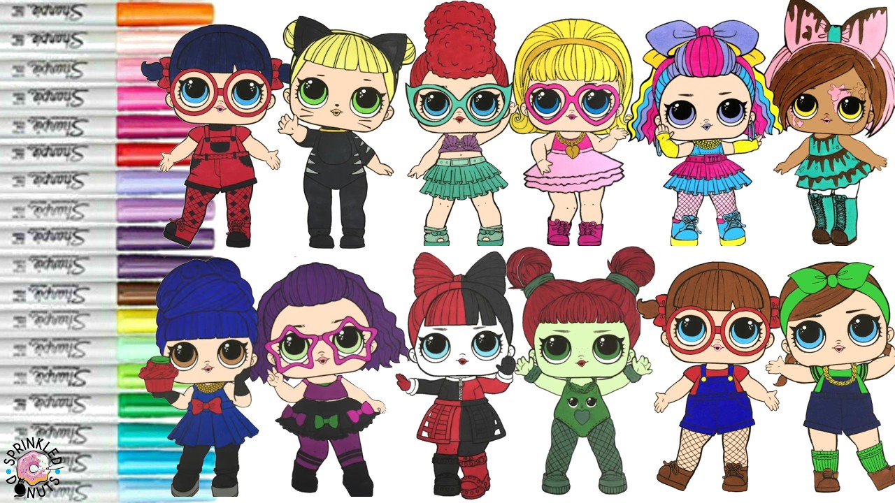 LOL Surprise Makeover Coloring Book Compilation Disney Princess Miraculous Ladybug DC Super Hero