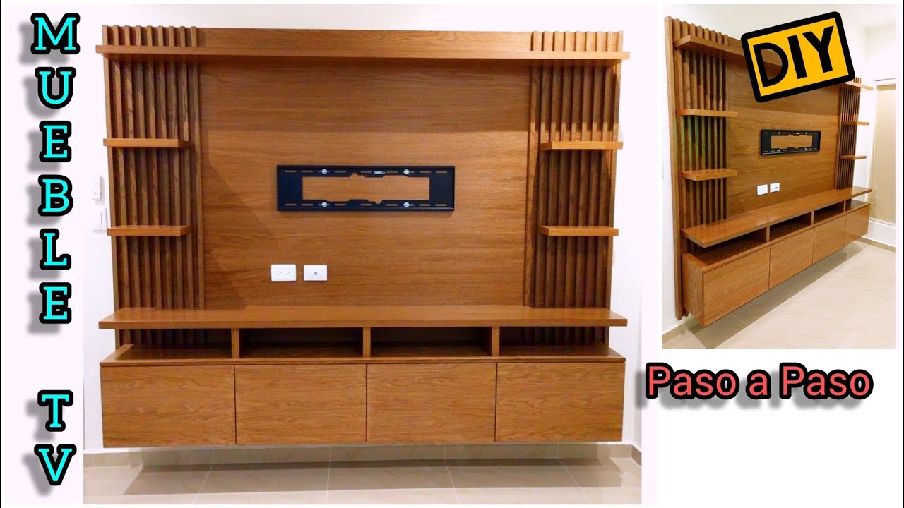 Cómo Hacer Mueble para TV madera Encino (Paso a Paso)