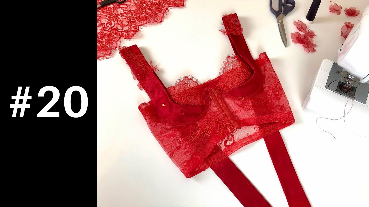 Sewing lace bustier