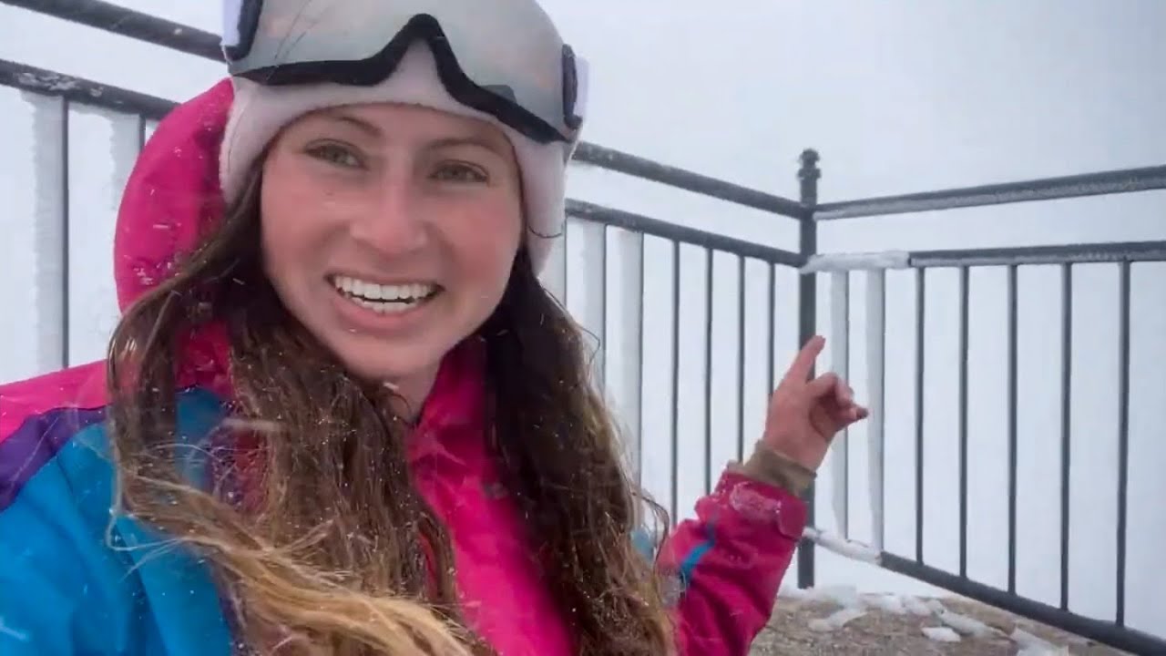 Hiking in a snow storm - Mount Buffalo, Victoria