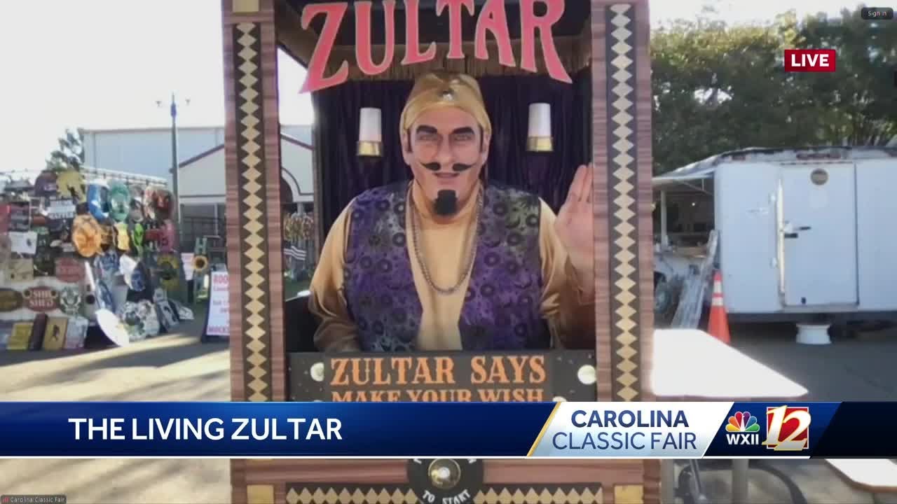 Come meet 'The Living Zultar' before the Carolina Classic Fair ends!