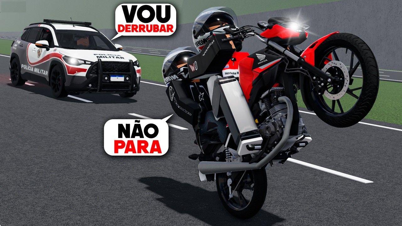 ROBLOX - DEI MINHA PRIMEIRA FUGA DA POLICIA COM MEU AMIGO NO RODOGRAU