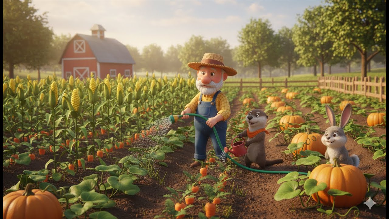 Sing along with Old MacDonald 🚜🐮 and his happy farm animals! 🐷🐔🐮 - by KidsTV 24/7