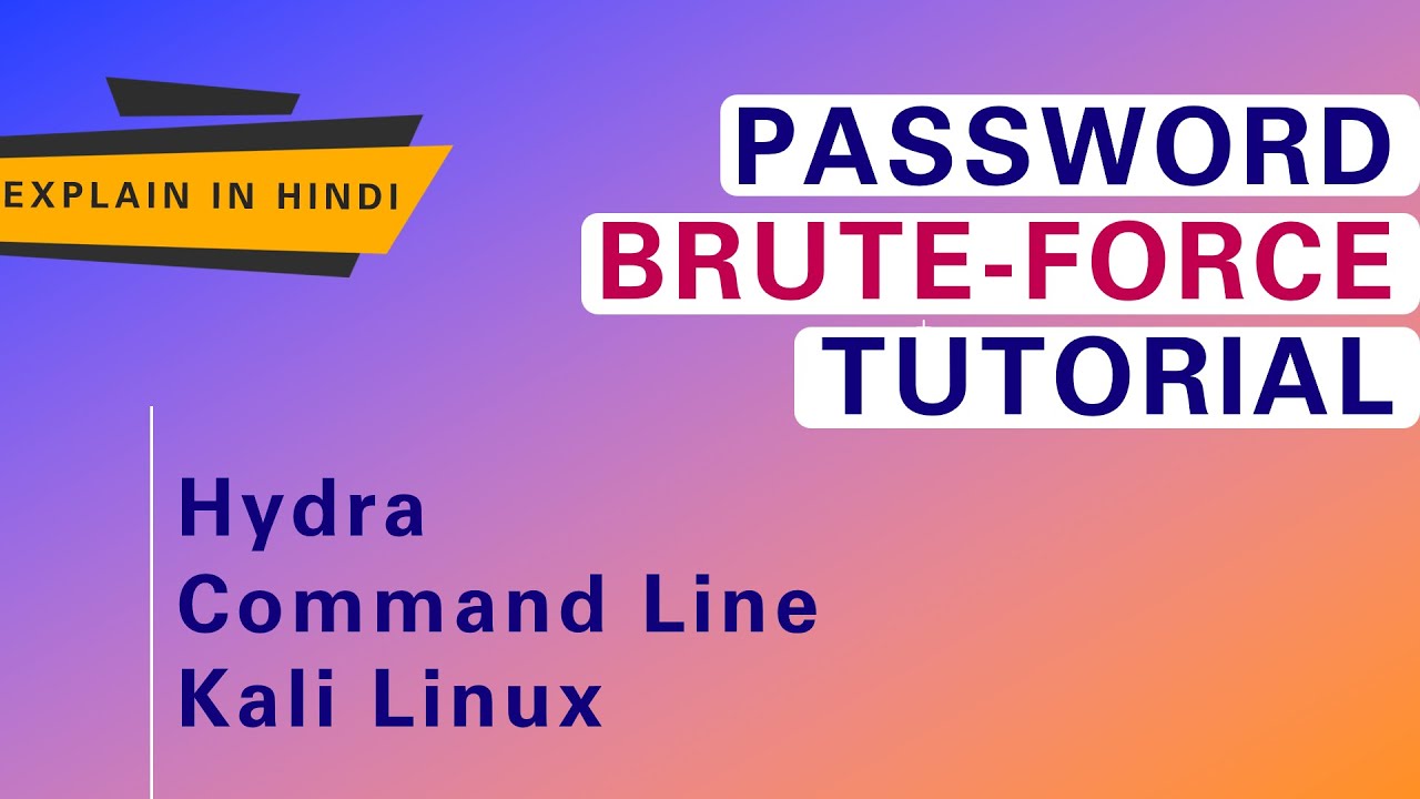 How to Use Hydra Tool | Hydra Tutorial in Hindi | Password Bruteforce Attack Command Line