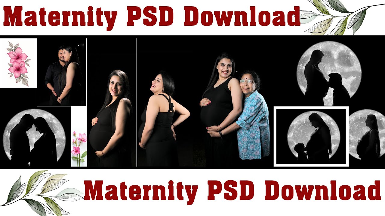 Latest Maternity Photoshoot PSD | Editable Photoshop File