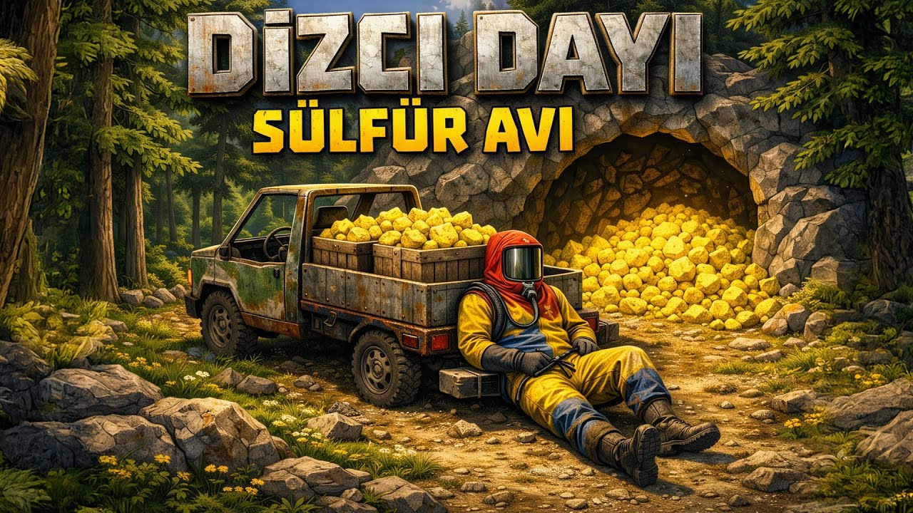 Dökülen Mağara Evinden Servet Çıktı! 120K Sülfür | RUST Türkçe DIZCI DAYI SOLO