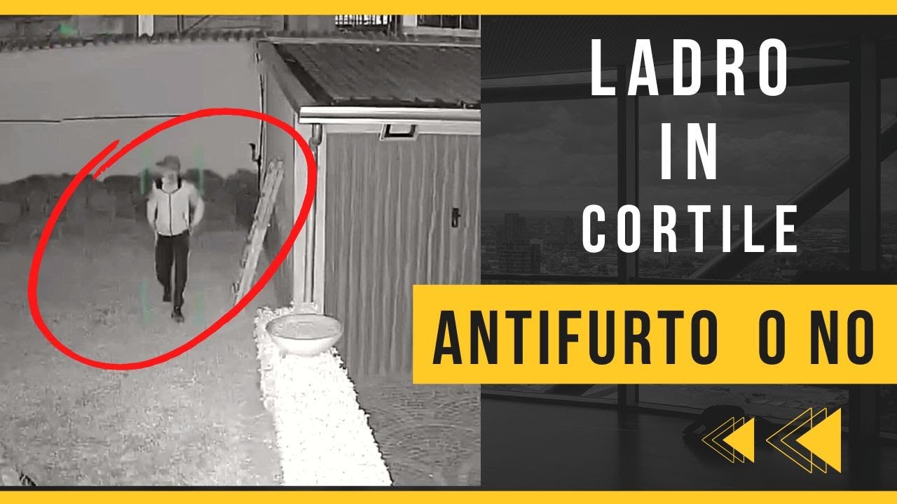 ladri in casa di notte con allarme perimetrale
