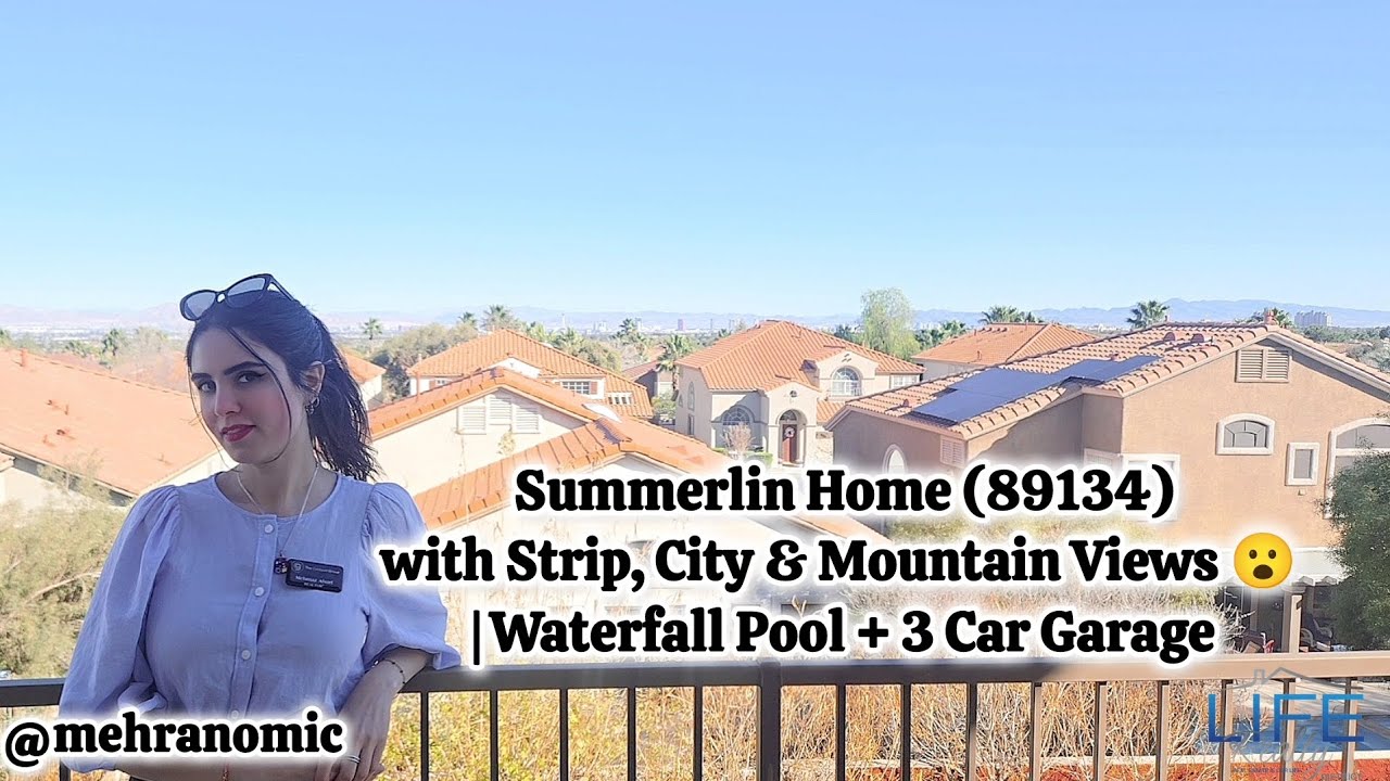 You Can See the Las Vegas Strip from This House 😮 | Summerlin Tour 89134