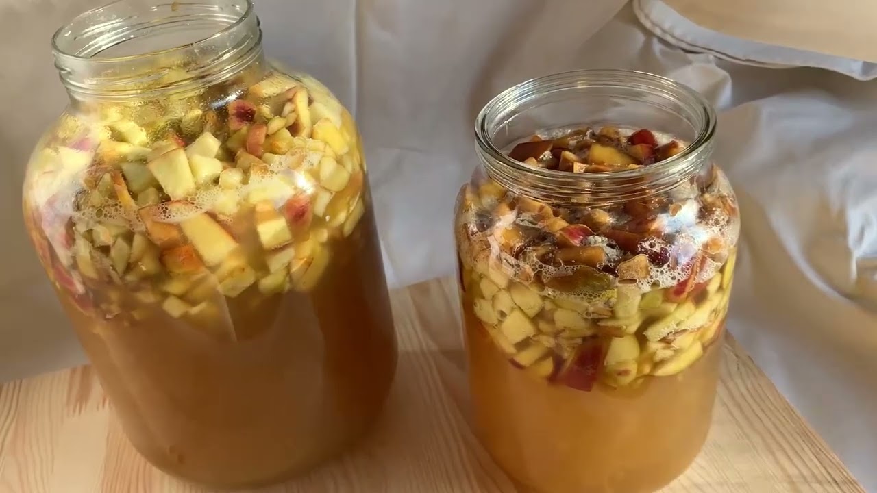 Как приготовить  яблочный уксус на меду  