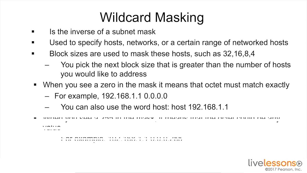 00111   14 3 Understanding Wildcard Masking