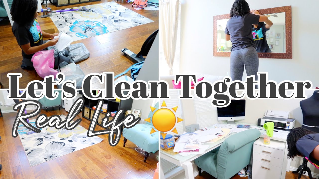 LET'S CLEAN TOGETHER | REAL LIFE CLEAN WITH ME | MESSY HOUSE CLEANING
