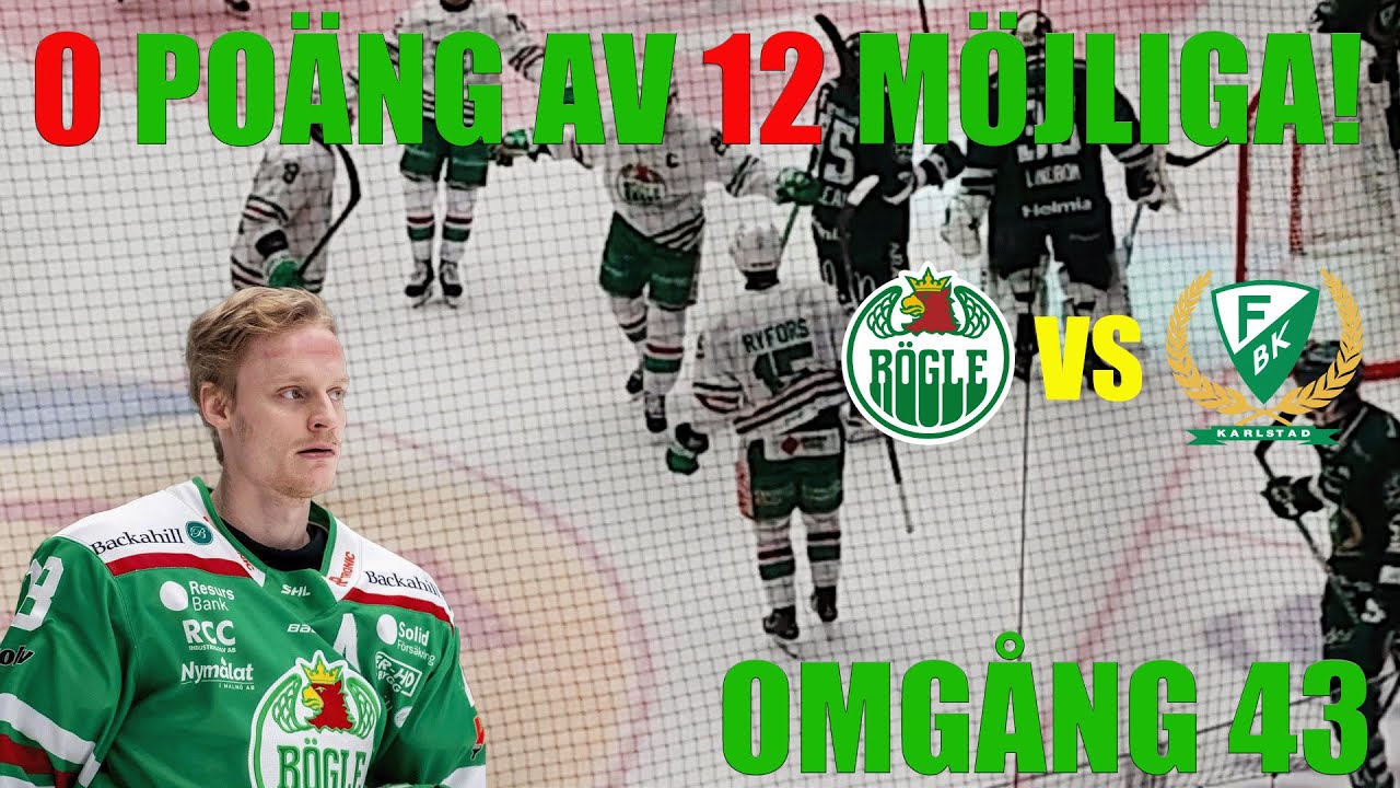 Taket nära att lyfta på Catena Arena när vi möter Färjestad, Rögle BK vs Färjestad 17/2 2024