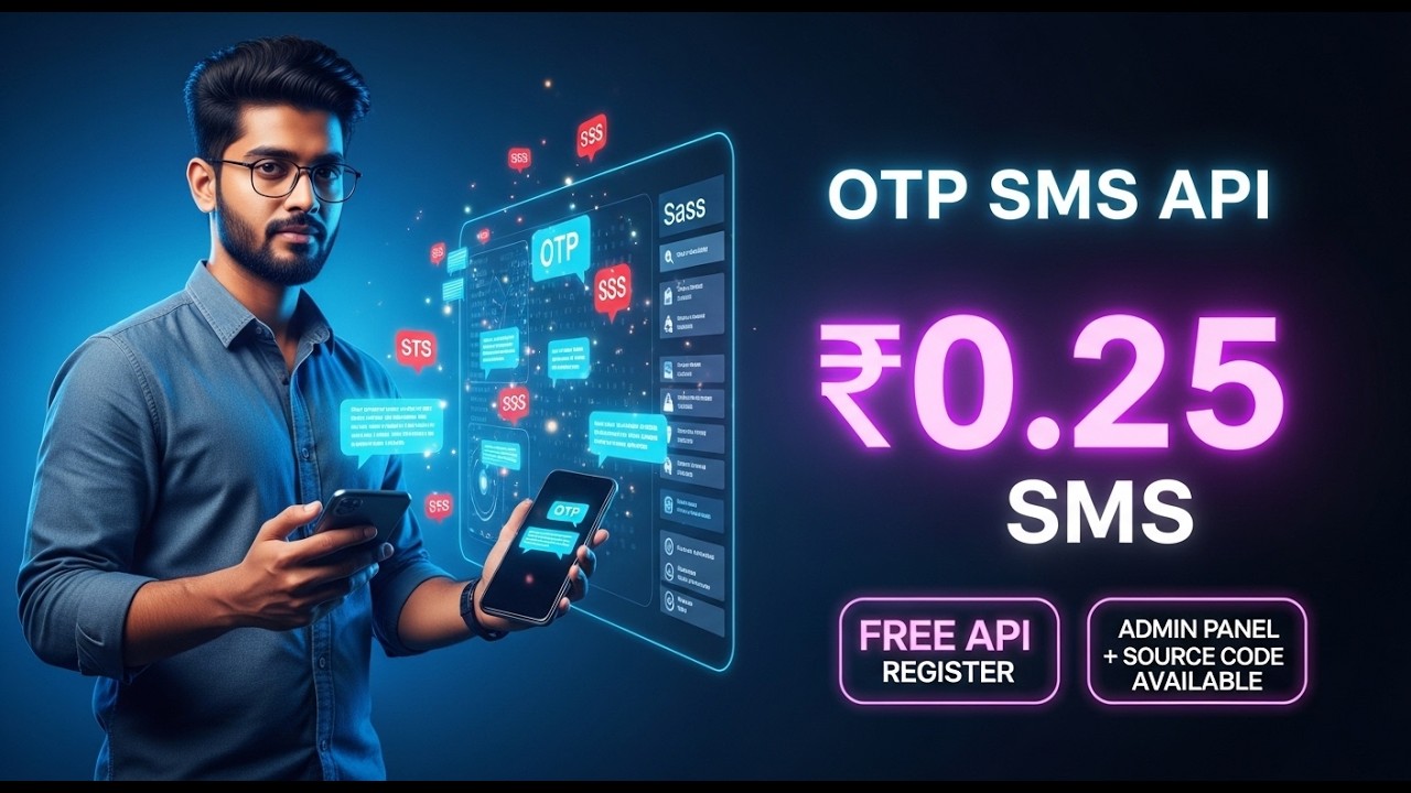 🚀 Start Your Own OTP SMS API Business &ndash; Send OTP SMS at Just ₹0.25 per SMS #api #sms #otp  #otpsms