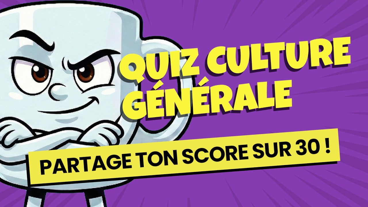 🧠 QUIZ CULTURE G 30 Questions : De Bob Marley à Napoléon, es-tu un Vrai Génie ? 🤯