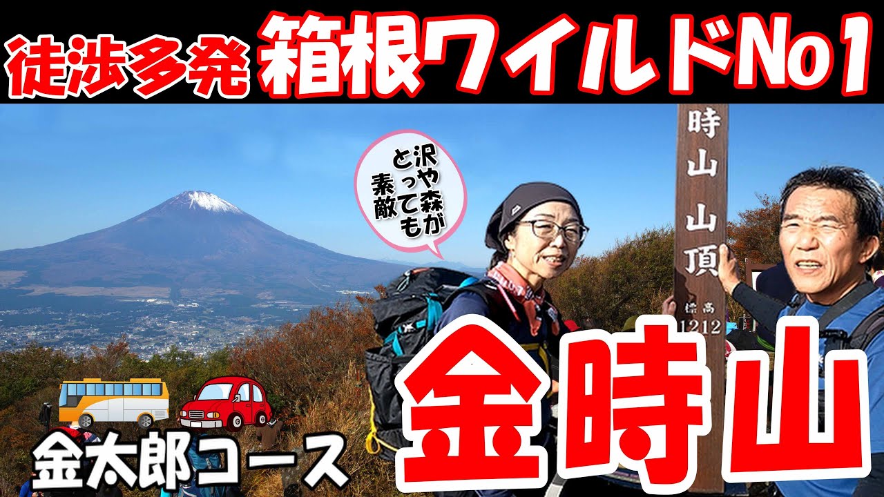 箱根で一番ワイルド！渡渉を繰り返す「金時山金太郎コース」夫婦登山実況【ハイキング】