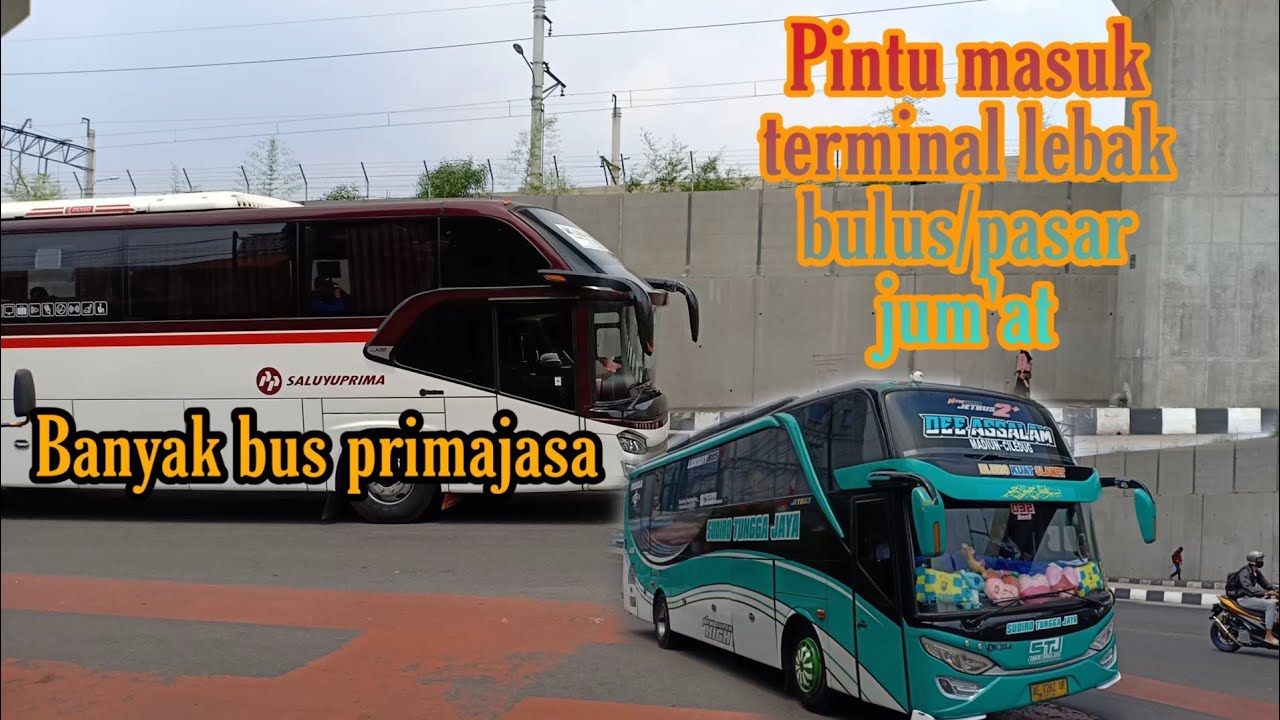 Bus Primajasa!! Hunting Bus di Pintu Masuk Terminal Lebak Bulus