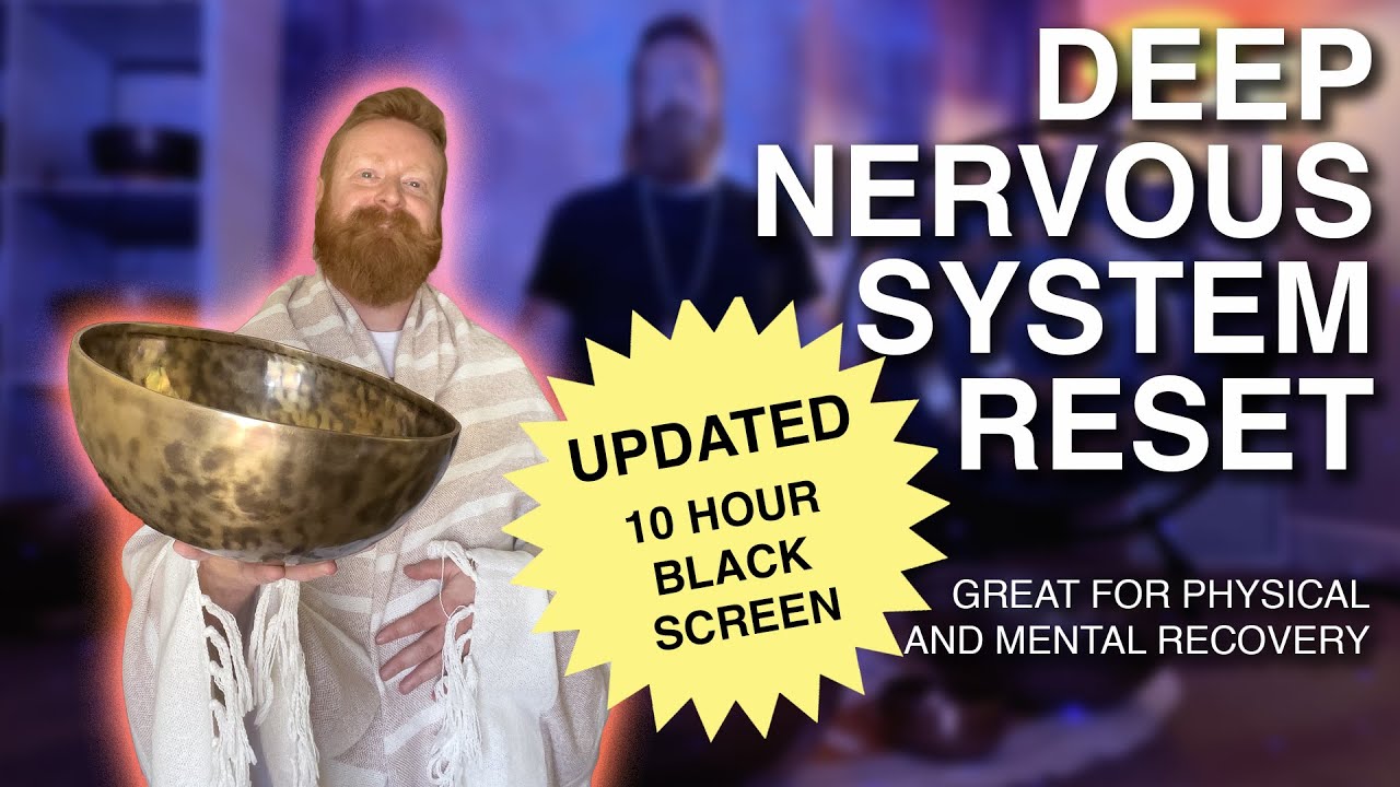 Deep Nervous System Reset | 10 hour Healing Music To Sleep To | Black Screen *UPDATED
