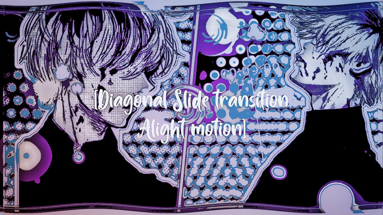 Transiciones en Alight motion | Tutorial Diagonal split transition